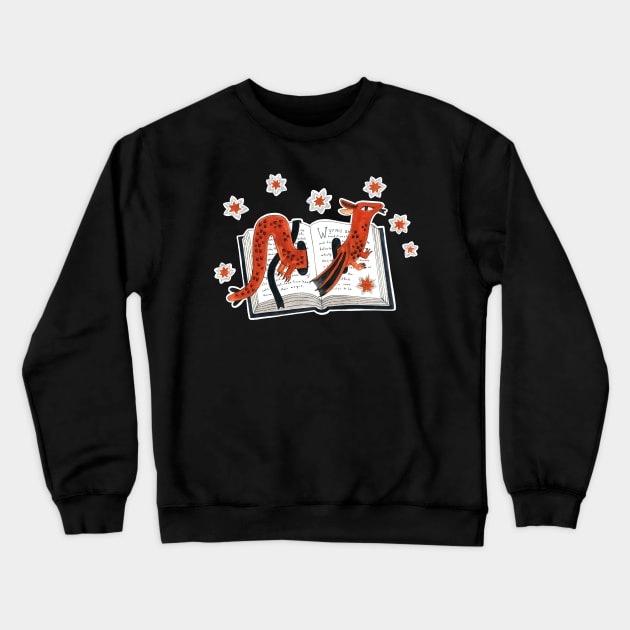 Book Wyrm Crewneck Sweatshirt by Book Moth Press